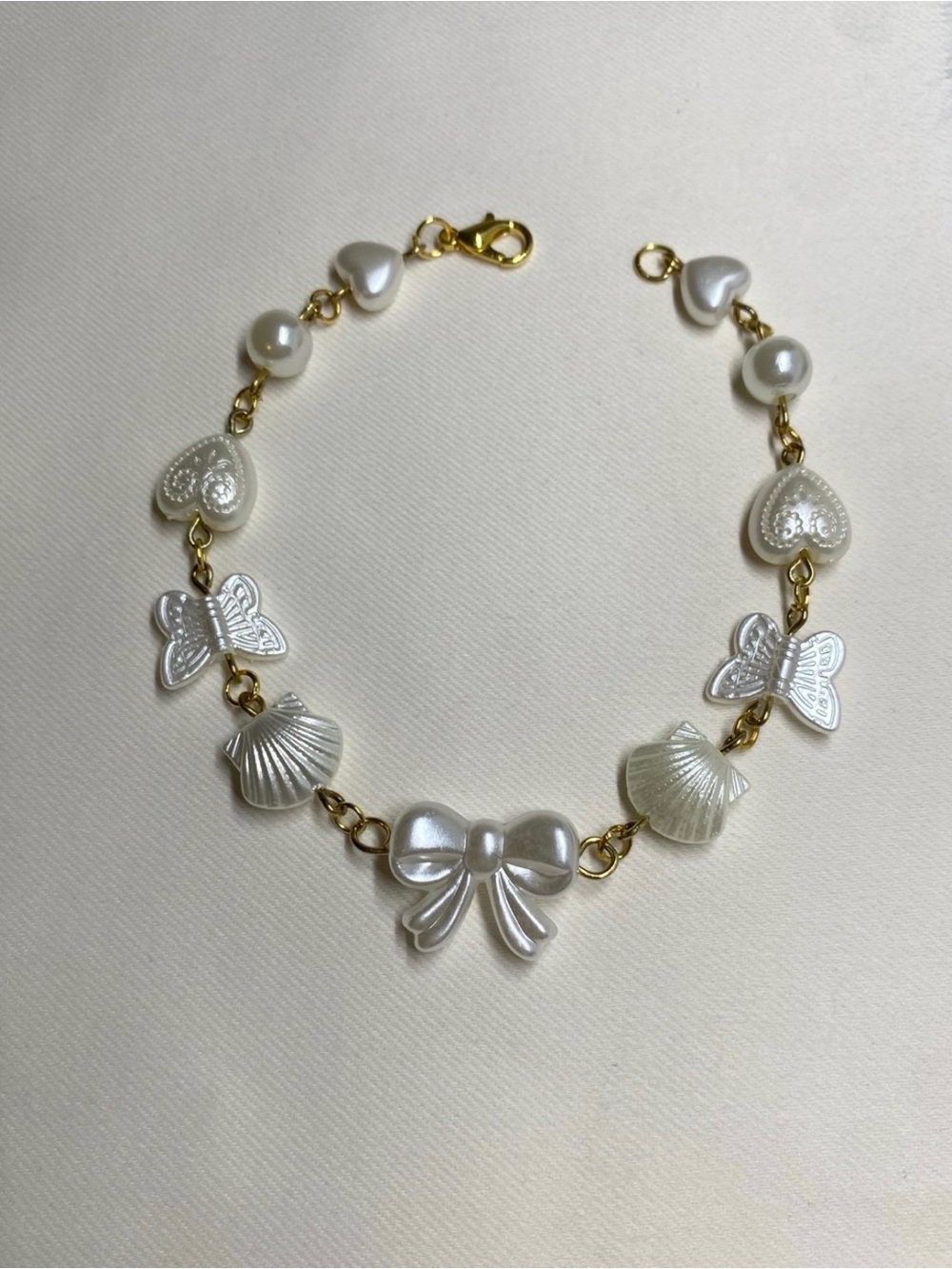 Handmade Gold Pearl Bracelet/Anklet